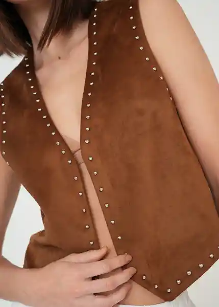 Chaqueta Café Tostado Mujer Talla L 429G028 Naf Naf