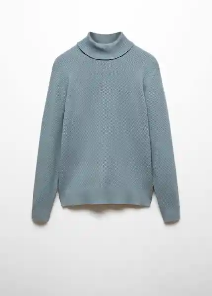 Jersey Caro Porcelana Talla L Hombre Mango