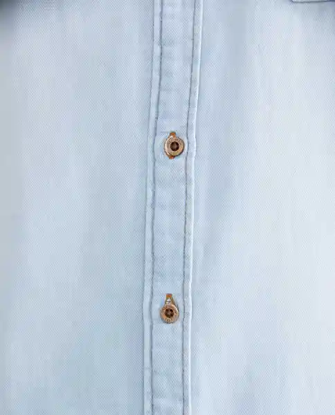 Camiseta Slim Fit Masculino Azul Cristalino Claro T M Chevignon