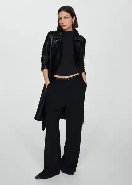 Top Acai Negro Talla S Mujer Mango