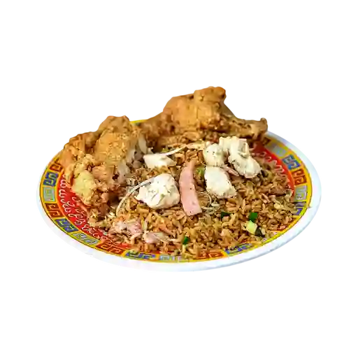 1/4 Pollo y Arroz