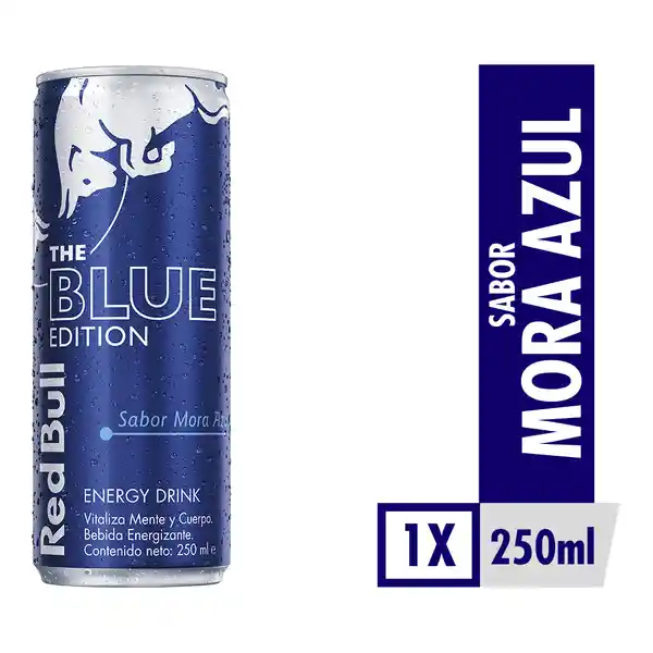 Red Bull Bebida Energizante Blue Edition Sabor a Mora Azul