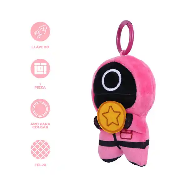 Llavero Guardia Rojo Juego Del Calamar Serie Miniso