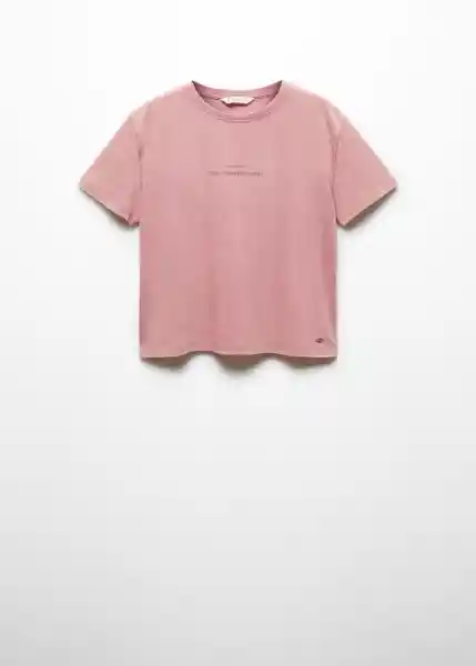 Camiseta Create Rosa Talla 20 Niña Mango