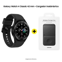 Samsung Galaxy Kit Watch 4 Clas 42 mm + Cargador SM-R880NZKALTA