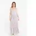  Vestido Ana Mujer Crudo Creme Claro Talla L Naf-Naf 