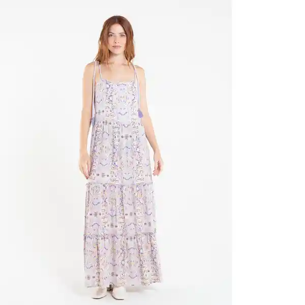  Vestido Ana Mujer Crudo Creme Claro Talla L Naf-Naf 