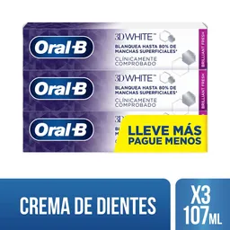 Oral-B Crema Dental 3D White