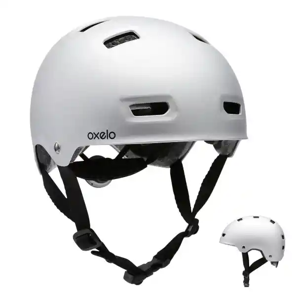 Oxelo Casco de Patinaje Para Adulto Gris M mf500