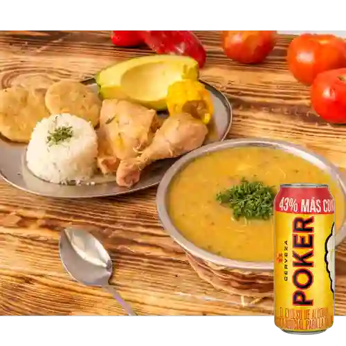 Combo Ajiaco Especial + Poker 330 ml