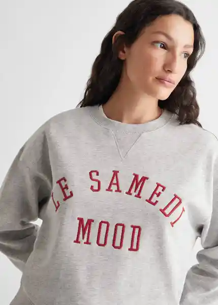 Sudadera Samedis Gris Talla 19 Teen Niñas Mango