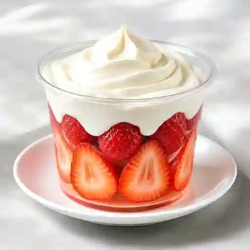 Fresas con Crema Sencillas