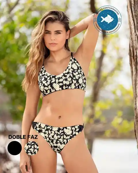 Leonisa Vestido de Baño Mujer Estampado Talla M 2 Pz Básico