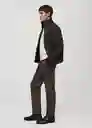 Pantalón Brest Marrón Talla 40 Hombre Mango