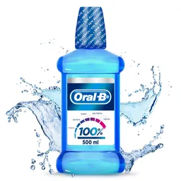 Enjuague Bucal Con Sabor A Menta Refrescante Oral-B 100% De Tu Boca Cuidada 500 ml