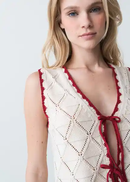 Tejido Mujer Crudo Puro Claro Talla L 483G052 Naf Naf