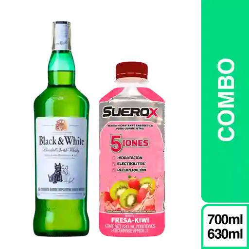 Combo Black & White 700 mL + Suerox Fresa - Kiwi