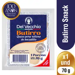 Del Vecchio Queso Butirro Relleno de Bocadillo