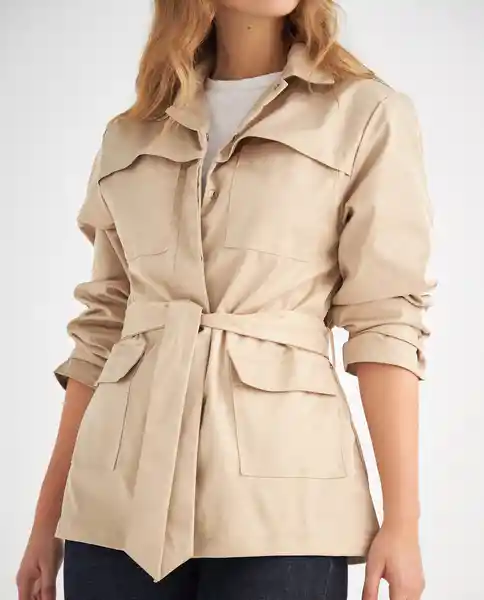 Chaqueta Beige Caqui Medio Talla L 629F001 Esprit