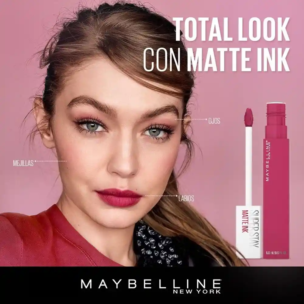 Maybelline Labial Líquido Super Stay Matte Ink Tono Voyager