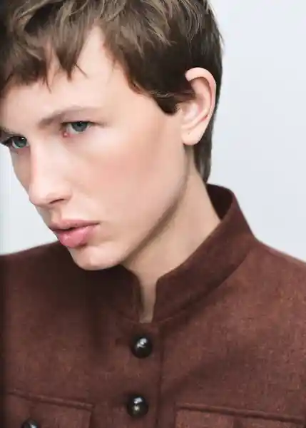 Chaqueta Greta Tabaco Talla XS Mujer Mango