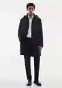 Abrigo Parka Edgy Navy Talla L Hombre Mango