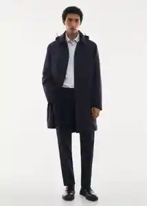 Abrigo Parka Edgy Navy Talla L Hombre Mango