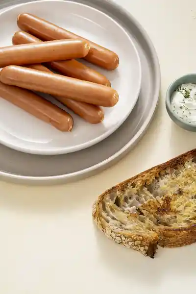 Salchicha de Pavo Con Grasa Vegetal Delipavo