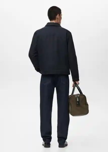 Chaqueta Murrey Navy Talla M Hombre Mango