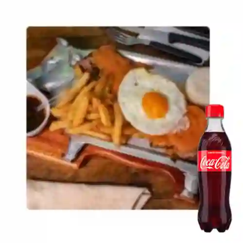 Combo Baby Bistec a Caballo +Cocacola Orig 400ml