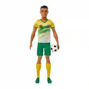 Barbie Muñeca Jugador de Fútbol Playera Amar