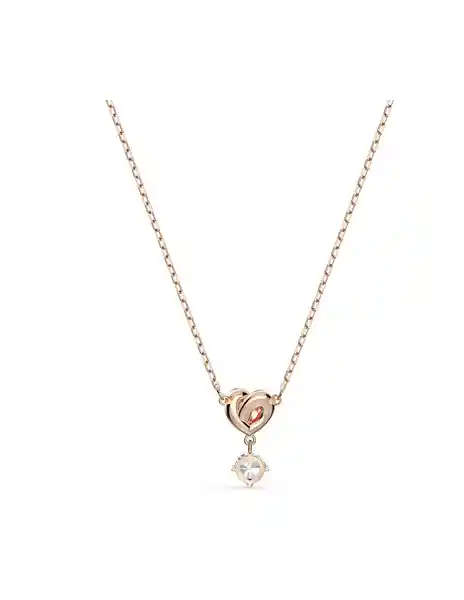 Swarovski Collar Lifelong Heart Pendant White Rose