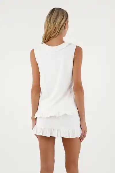Top Amanecer Blanco Talla 02 M