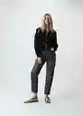 Saco Tejido Mujer Negro Puro M 583G027 Naf Naf