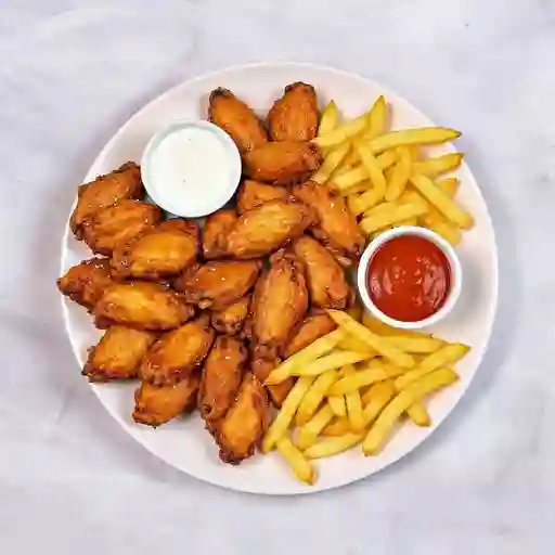 Alitas X16 Piezas (2 Salsas)