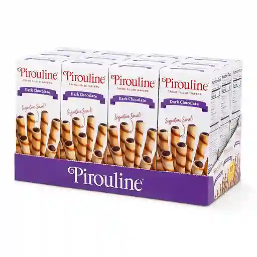 Pirouline Barquillo Relleno Crema de Chocolate Negro