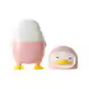 Miniso Tajalápiz con Goma en Forma de Pingüino Color Rosa