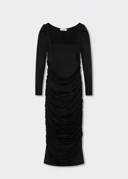 Vestido Mia-L Negro Talla L Mujer Mango