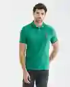 Camiseta Neck Details Masculino Verde Mirto Oscuro S Chevignon