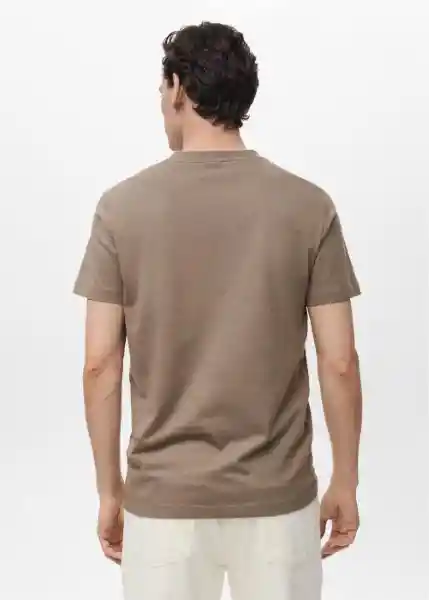 Camiseta Chelsea Marrón Talla S Hombre Mango
