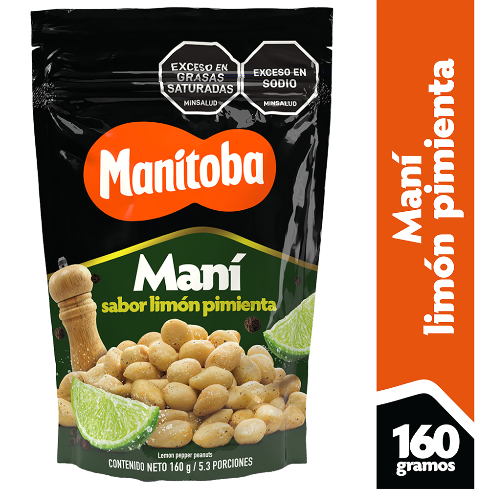 Manitoba Maní Limón Pimienta 160 g