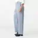 Pantalón Tiro Alto Bota Recta Azul Talla 10 - 719407