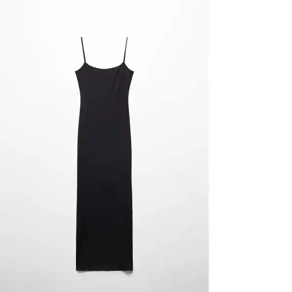 Vestido Maco Negro Talla M Mujer Mango