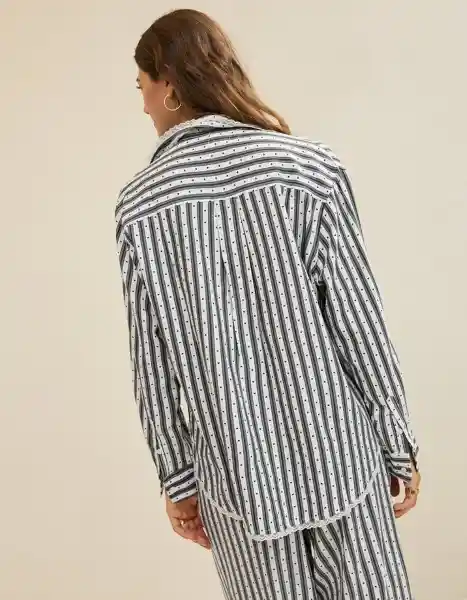 Pijama Aerie Gris Talla SMALL 1871018 American Eagle