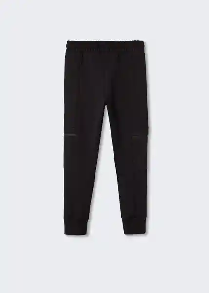 Pantalón Bert Negro Talla 07 Niños Mango