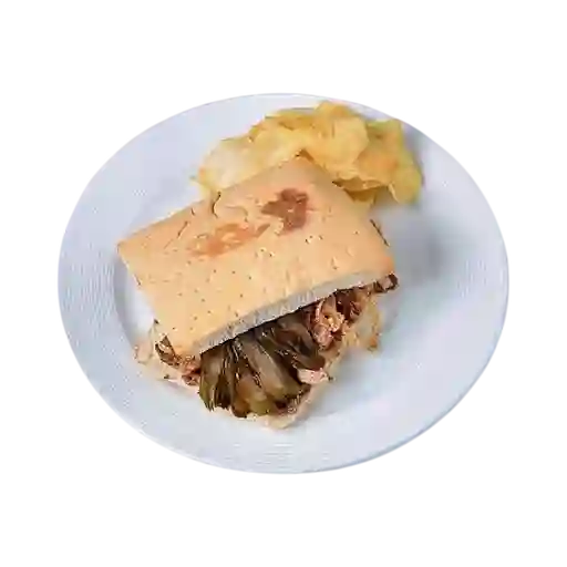 Sándwich Pulled Pork + Papas Chips