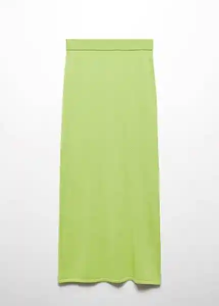 Falda Obie-W Verde Talla S Mujer Mango