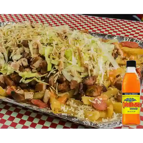Combo Salchipapa Mini Mixta + Colombiana 400 ml