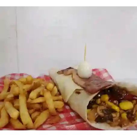 Fajita Mixta con Papas