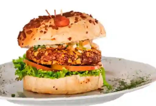 Pollo Crunch Burger + Papa a la Francesa